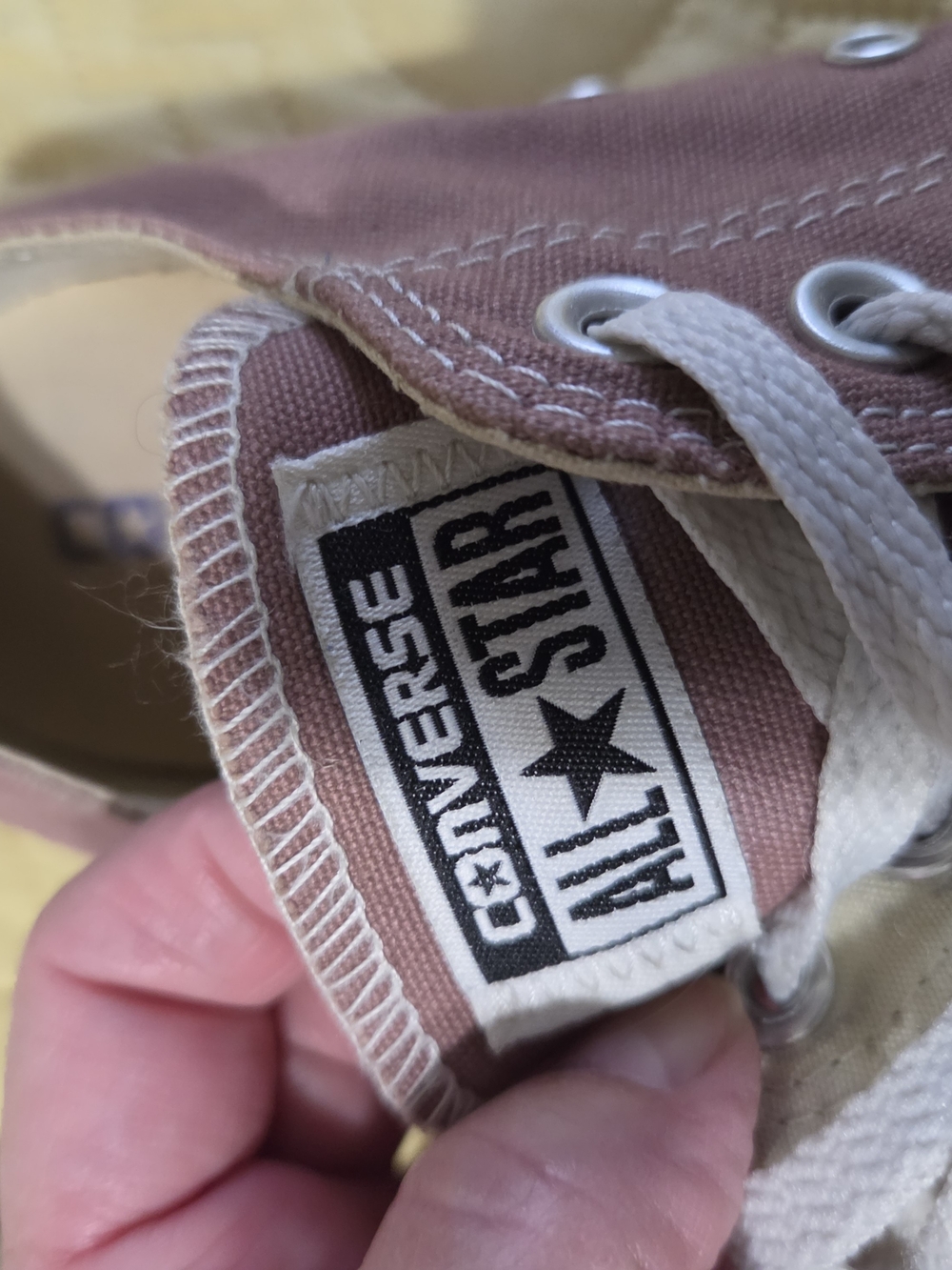 Men's Canvas Sneakers in Burgundy/ Brown